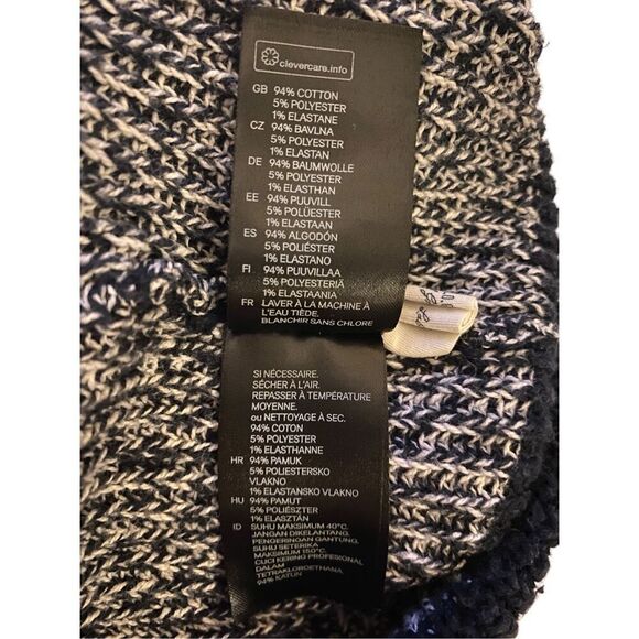 H&M Striped Knit Beanie Hat Winter Snow Outdoors School Fall Ski Snowboarding - Picture 4 of 7